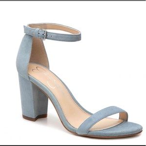 Periwinkle Blue suede Jessica Simpson heals size 9